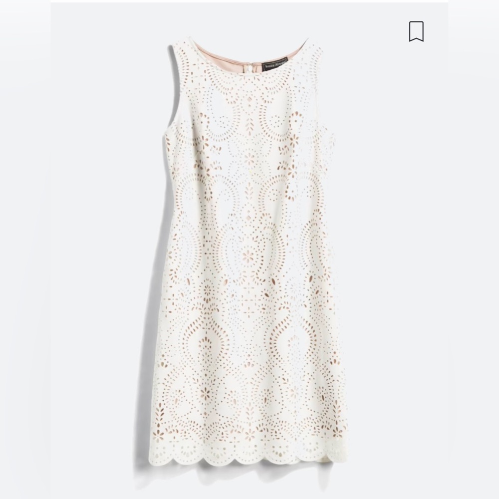 White cutout Jessica Howard Dress
